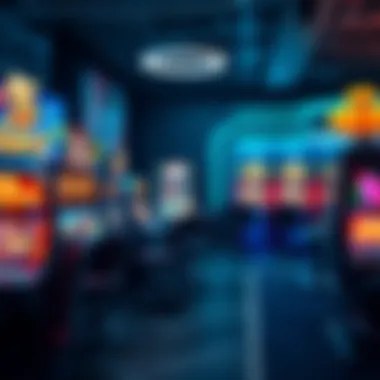 A digital interface showcasing advanced gaming technology and user interaction.