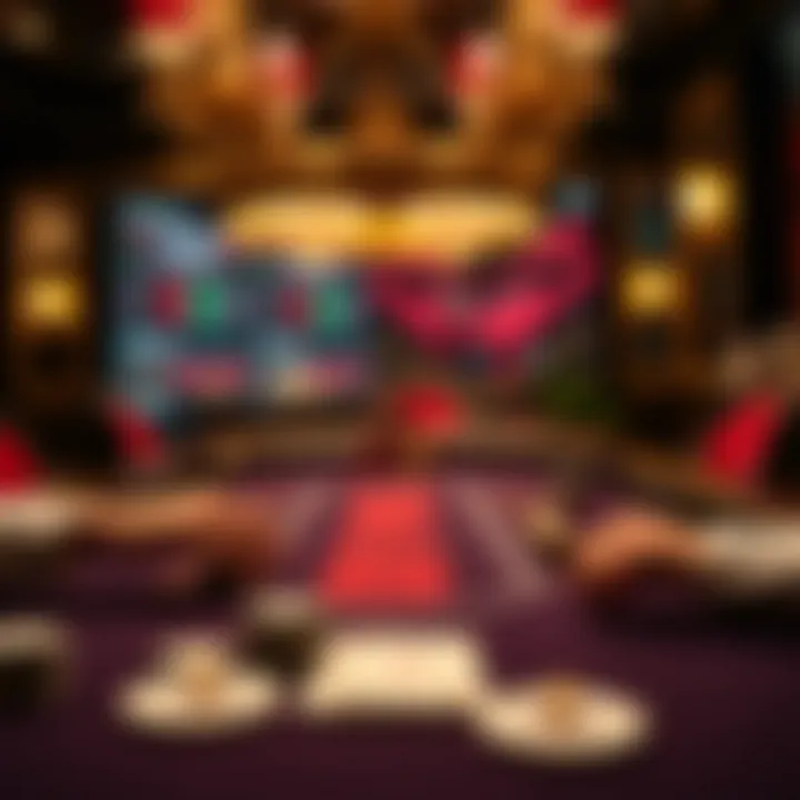 An elegant table setting for a thrilling game of blackjack.