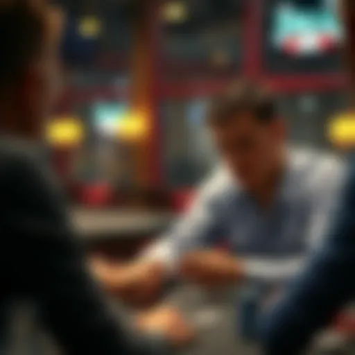 A focused player contemplating their next move