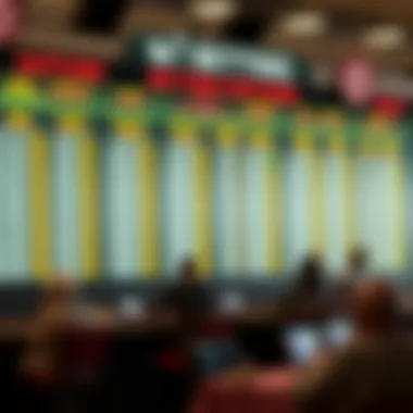 Diverse Betting Options at the Derby A betting board showcasing various wagering options