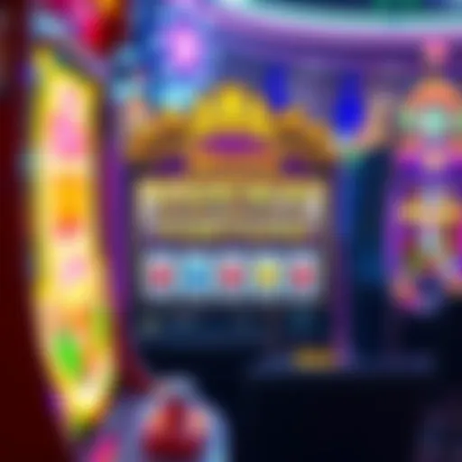 A vibrant depiction of the Lucky Fortune slot machine interface