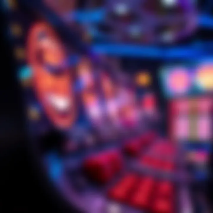 A close-up of advanced gaming mechanics in action on a slot machine