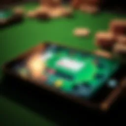 Mobile poker interface on a smartphone