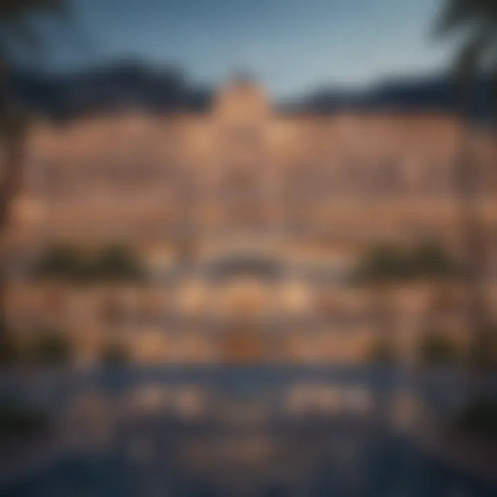 Exterior view of Monte Carlo Resort showcasing its stunning architecture