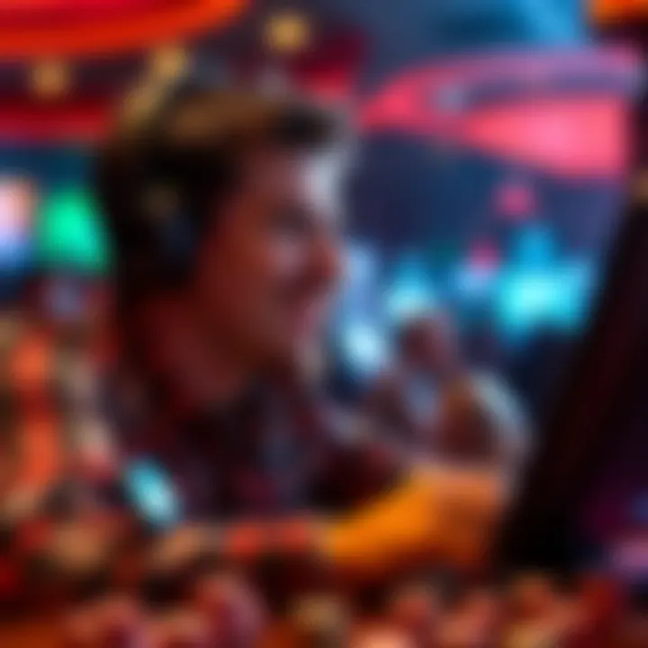 A player enjoying the benefits of fast online casino transactions