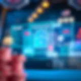 Visual representation of instant withdrawal technology in online casinos