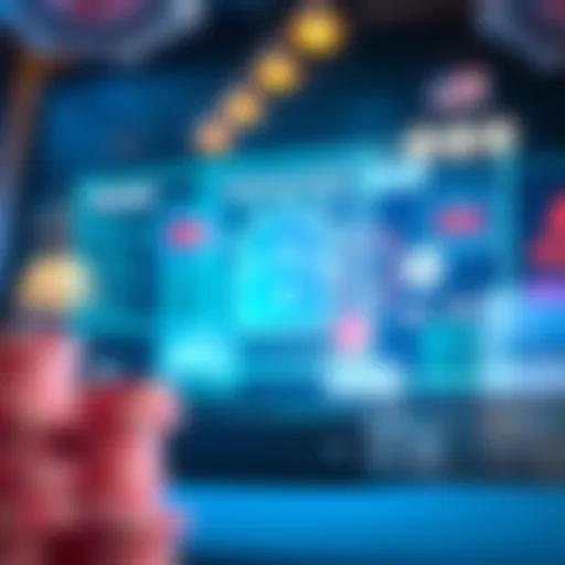 Visual representation of instant withdrawal technology in online casinos