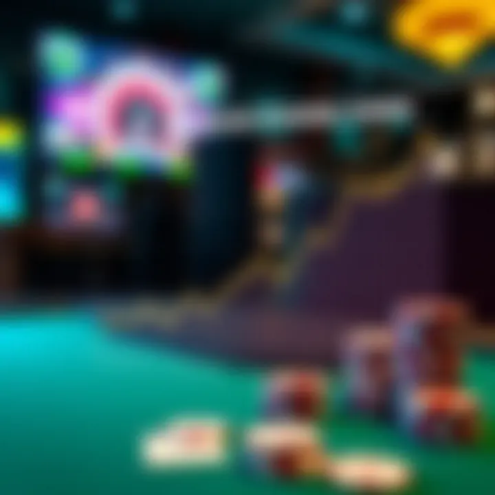 Graph illustrating trends in the online gambling industry