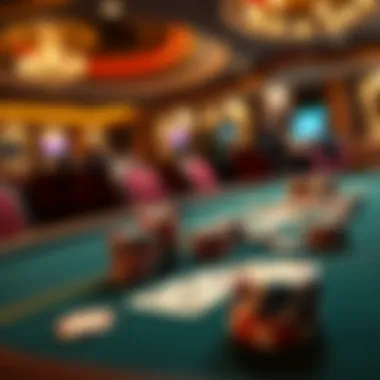 Engage in High-Stakes Poker at Parkwest Casino Lodi Close-up of poker table with chips and cards