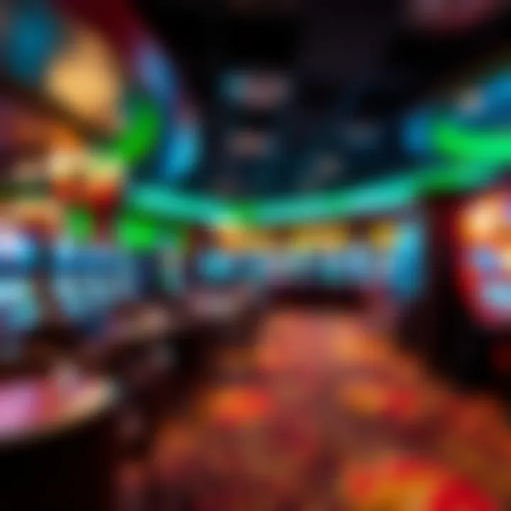 Luxurious Gaming Lounge Atmosphere A luxurious gaming lounge atmosphere at Parx Casino