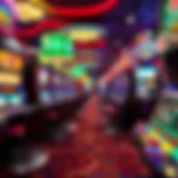 An array of vibrant slot machines at Parx Casino