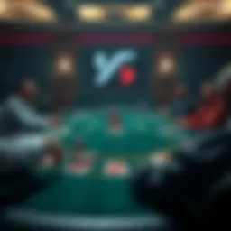 Strategic poker table setup