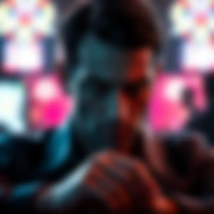 Visual representation of psychological aspects in gambling decisions