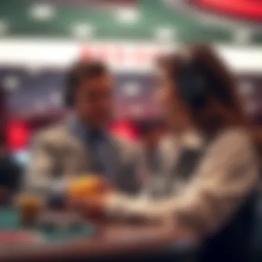 Customer service interaction at Red Dog Casino