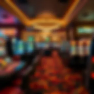 Diverse Gaming Experience at Saganing Eagles Casino Interior gaming floor filled with diverse gaming tables and slots