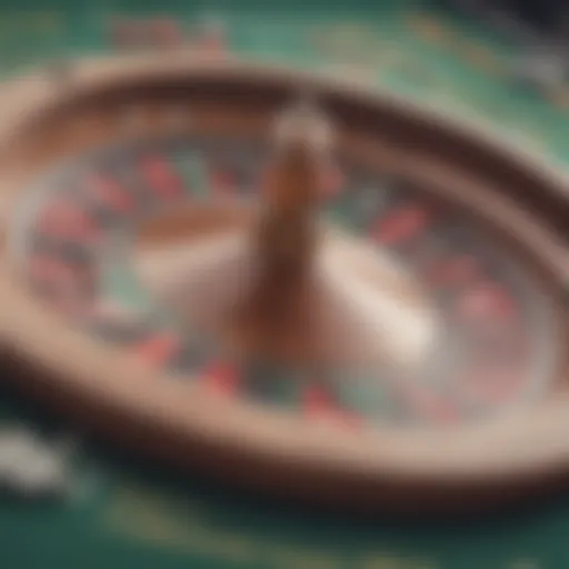 Strategic betting layout on a roulette table