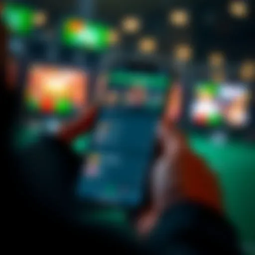 A modern smartphone displaying a betting app interface