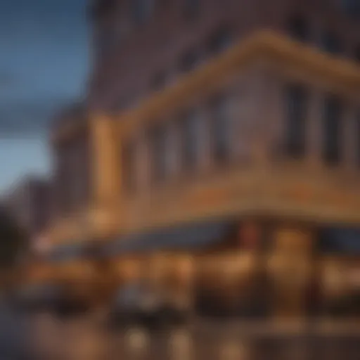 Exterior view of The Golden Nugget Michigan at dusk