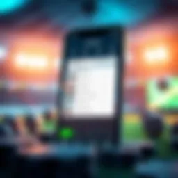 User interface of the thescore Bet App showcasing its intuitive navigation and sleek design