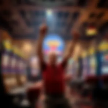 Celebrating Wins in Triple Double Diamond Winning moment in progressive free games