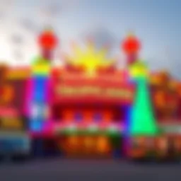 Exterior view of Tropicana Casino showcasing its vibrant architecture